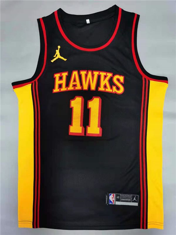 Men Atlanta Hawks #11 Young Black 2021 Game NBA Jersey->atlanta hawks->NBA Jersey